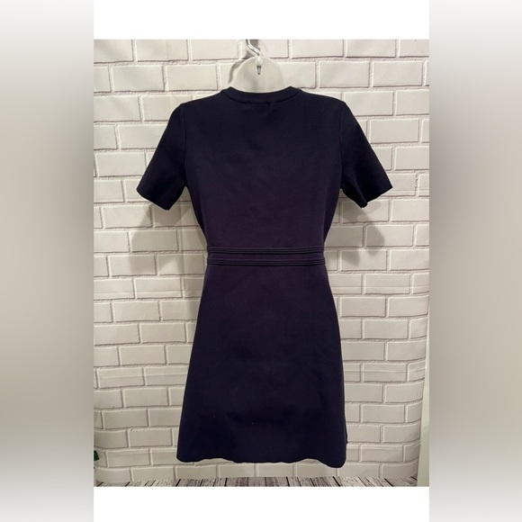 MEROKEETY Women's Knit Bodycon Sweater Dress Button Short Sleeve Dress/size S - Picture 2 of 10